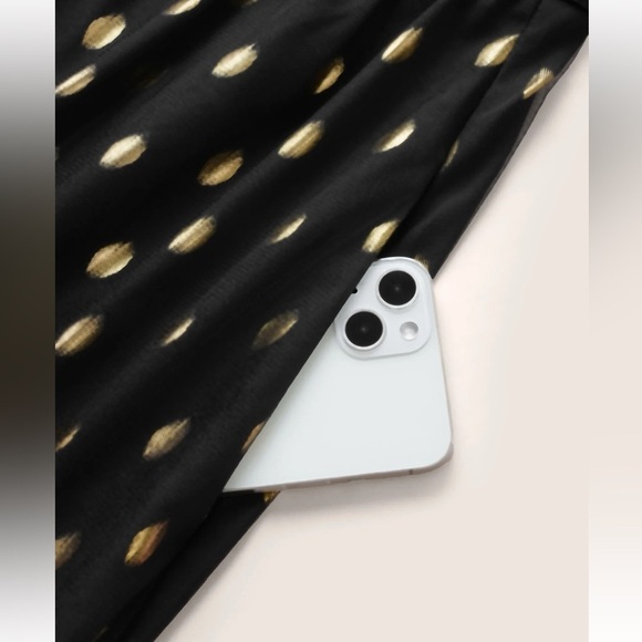 BloomChic Plus Size XL Glitter Polka Dot Pocket Patchwork Tank Dress us14-16 - Picture 5 of 7